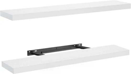 Vista 13 de AMADA HOMEFURNISHING Estantes flotantes montados en la pared, estantes de pared de 15 x 7 pulgadas para baño, dormitorio, sala de estar, estantes