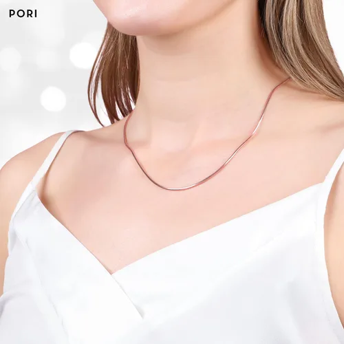 Vista 2 de PORI JEWELERS 925 Sterling Silver Rose Gold 1.5MM Magic 8 Sided Italian Snake Chain - Women - Made in Italy