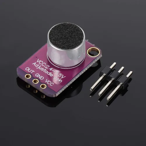 Vista 7 de Módulo amplificador de micrófono electret MAX4466 Ganancia ajustable azul Breakout Board