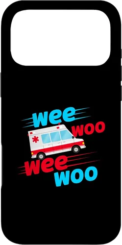 Vista 22 de Funda EMT para iPhone 13 Pro Max Wee Woo Wee Woo Ambulancia Técnico Paramédico