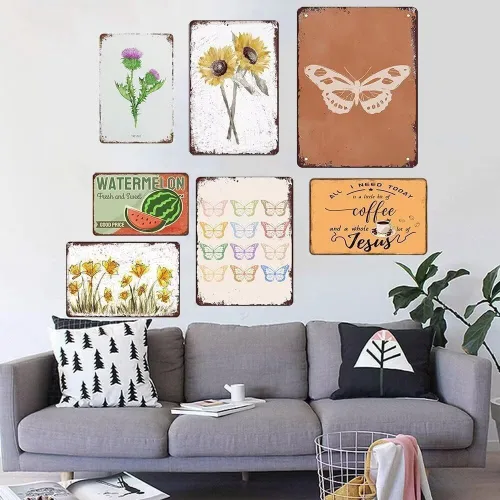 Vista 4 de Robin Bird Giclée Print Robin Ilustración Jardín Pájaro Arte de Pared Arte Minimalista Pájaro en rama Arte Novedad Busted Knuckle Garaje Soldadura