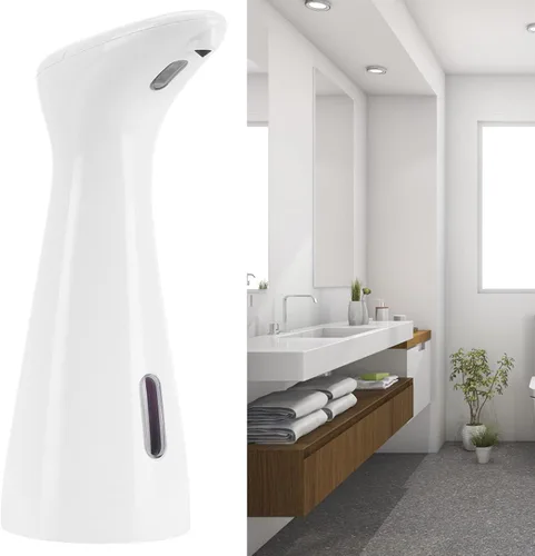 Vista 8 de OUKENS Dispensador automático de jabón, 6.8 fl oz, sensor sin contacto, dispensador de jabón de manos con infrarrojos para baño y fregadero
