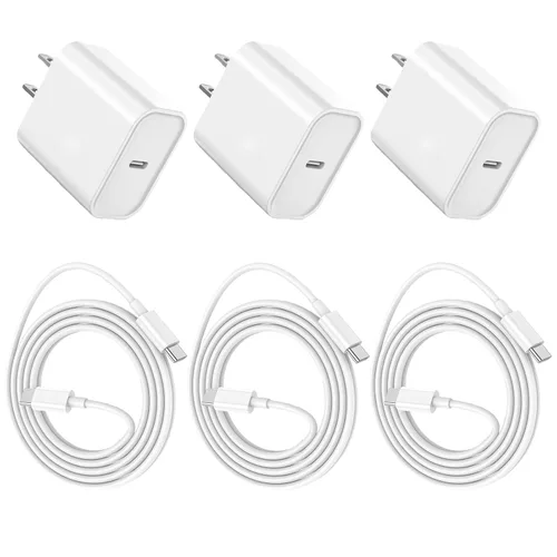 Vista 14 de Cargador de carga rápida para iPhone 18 17 16 Pro Max de 10 pies Rosa