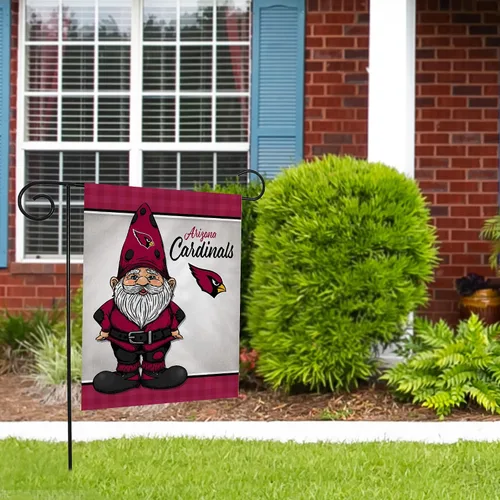 Vista 2 de Rico Industries NFL Gnomo - Bandera de jardín de doble cara de 13 x 18 pulgadas