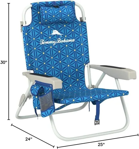 Vista 2 de Tommy Bahama 2016 Silla Mochila Hielera con Bolsa para Almacenamiento y Barra de Toalla