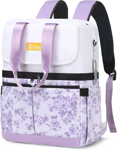 Vista 20 de Scothen Mochila Enfriadora con Doble Cubierta y 12 Paquetes de Hielo - Mantiene 36 Latas Frías por Hasta 24 Horas - Mochila Enfriadora Aislada