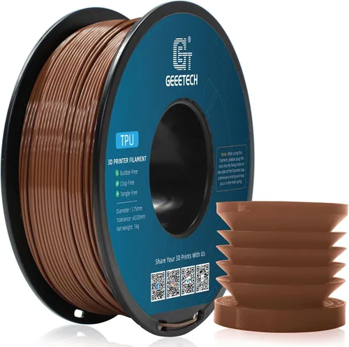 Vista 29 de Geeetech - Filamento PLA de 0.07 pulgadas, filamento de seda de bicolor, consumo dicromático de coextrusión brillante, 2.2 libras, 1 carrete