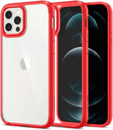 Vista 105 de Spigen Funda para iPhone 12 Mini, ultra híbrida, sin anillo magnético, antiamarilleo, transparente