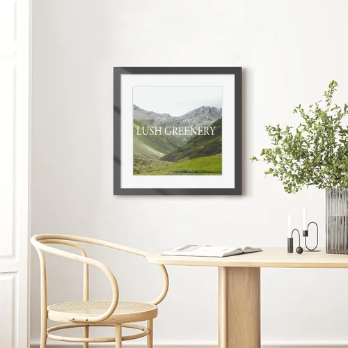 Vista 3 de Picrit Paquete de 3 portarretratos de 20 x 20 pulgadas, póster de 16 x 16 pulgadas con paspartú o de 20 x 20 pulgadas sin paspartú para montaje