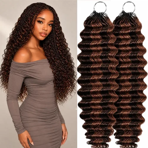 Vista 73 de Human Braiding Hair for Boho Braids 20inch Curly Wave Bulk Bundles 1B (A)1B