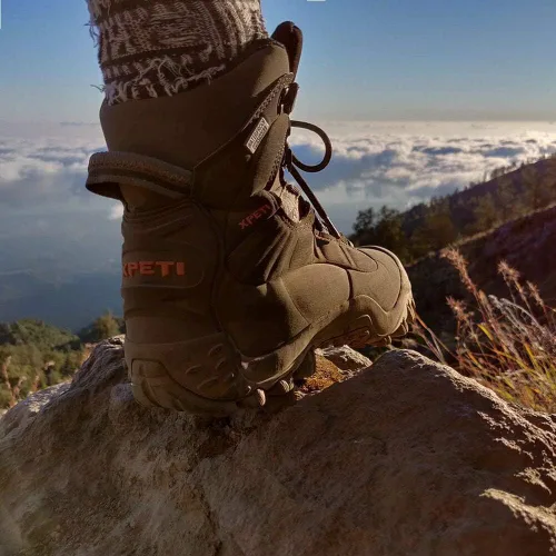 Vista 6 de Botas de senderismo impermeables Thermator de tiro medio para hombre, botas de senderismo para exteriores, 7