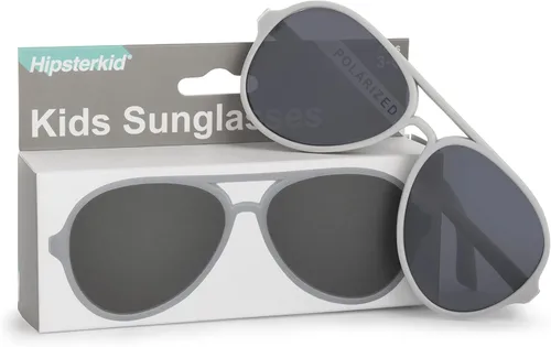 Vista 2 de Hipsterkid Baby Aviator Sunglasses - Toddler Polarized Sunglasses with Shatter-Resistant Lenses and Stay-On Strap