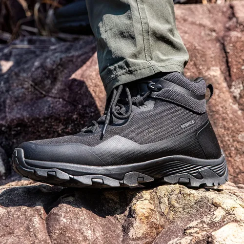 Vista 7 de SHULOOK Hiking Boots Men Waterproof Mid Boots Non-Slip LightWeight Comfortable
