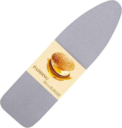 Vista 16 de BNDX Funda para tabla de planchar, 18" x 49" pulgadas tamaño estándar acolchado grueso con cordón Bongee, resistente a las manchas y quemaduras