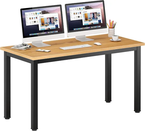 Vista 33 de DlandHome - Escritorio pequeño para computadora de 31.5 pulgadas para oficina en casa, color negro