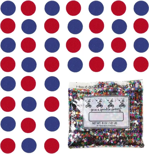 Vista 163 de Confetti Circle 1/4" Negro, Azul Marino Combo - 2 bolsas de media onza (1 oz) (8550/9971)