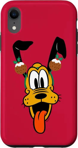 Vista 25 de Disney Plutón - Funda para iPhone 17 con diadema de pudín navideño