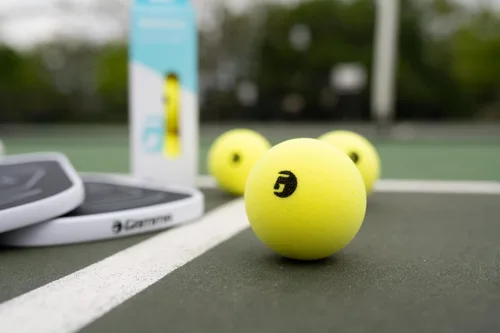 Vista 11 de Gamma Librarian Foam Quiet Pickleball Balls – Low-Noise Practice Balls with True Bounce on Any Surface – Foam Pickleballs Available in 48 Box, 3
