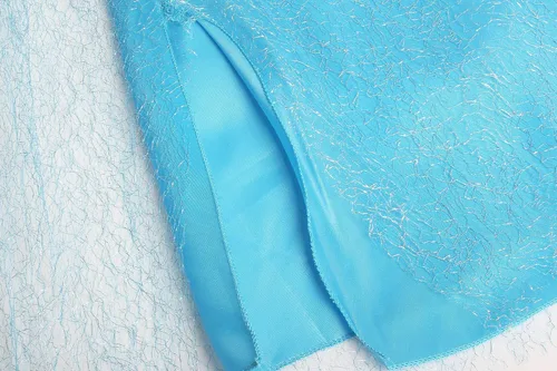 Vista 7 de ReliBeauty Disfraz de princesa de nieve para niñas, color azul