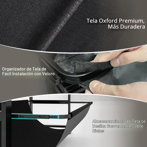 Vista 7 de Soporte para impresora de formato ancho Natwind, mesa de trabajo para plotter con almacenamiento extraíble para planos, soporte para papel en rollo