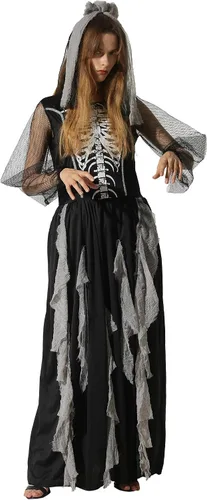 Vista 2 de FantastCostumes - Disfraz de zombi con banda para el pelo para mujer