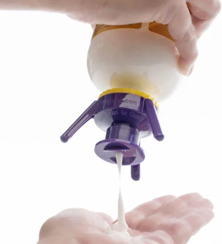 Vista 8 de Flip-It! Versátil kit de vaciado de botellas, edición pastel, 6 kits completos, transferencia eficiente de líquidos y perfecto para regalar, 1 tapa