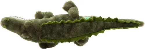 Vista 9 de The Petting Zoo Peluche de cocodrilo, regalos para niños, animales salvajes del zoológico Onez, juguete de peluche de cocodrilo de 22 pulgadas