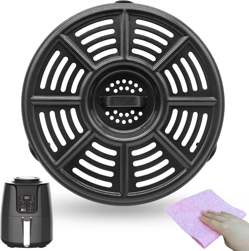 Vista 12 de Placa de parrilla de freidora de aire de 6 cuartos para freidora de aire PowerXL Vortex Pro, revestimiento antiadherente de doble capa de alta