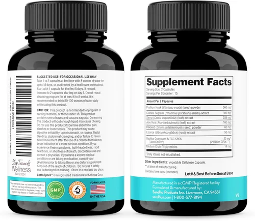 Vista 2 de Sandhu's Soporte de limpieza intestinal de 15 días y péptidos de colágeno en polvo, 1 libra, soporta desintoxicación, cabello, piel, uñas y apoyo