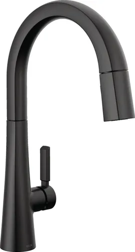 Vista 14 de Grifo Delta Faucet Monrovia de Níquel Cepillado para Cocina, Grifos de Cocina con Rociador Desplegable, Grifo de Fregadero de Cocina con Lumicoat