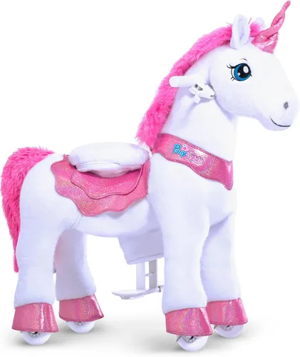 Vista 17 de PonyCycle Juguetes para montar Caballo negro esencial Modelo E (con freno/ 76 cm de altura/Tamaño 3) Pony Rider Animales caminantes Caballo balancín