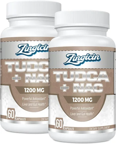 Vista 9 de TUDCA con suplemento NAC 1200mg - 60 cápsulas, 1 paquete
