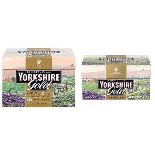 Vista 4 de Taylors of Harrogate Yorkshire Gold - Juego de bolsitas de té y hojas sueltas