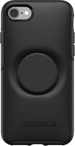 Vista 3 de OtterBox + Funda Pop Symmetry Series para iPhone SE (2020), iPhone 8, iPhone 7 (no Plus), embalaje al por menor - Negro