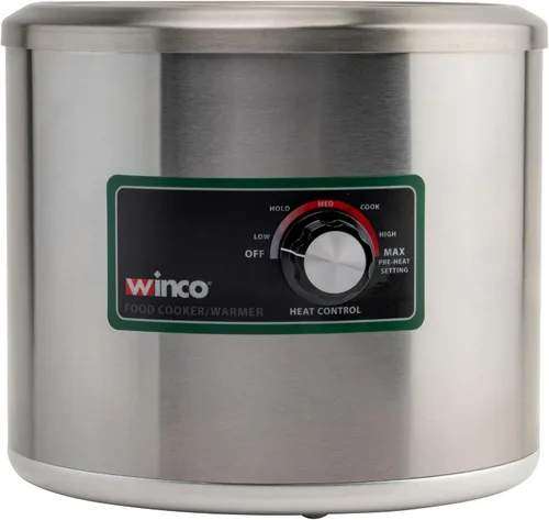 Vista 5 de Winco Calentador eléctrico redondo para alimentos, 550 W, 120 V, 7 cuartos de galón