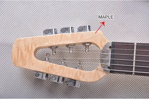 Vista 6 de Actualización Guitarra Eléctrica 6 Trastes Práctica de Plástico 6 Cuerdas Guitarra Acústica Entrenador Herramienta Partes Gadget Portátil Guitarra