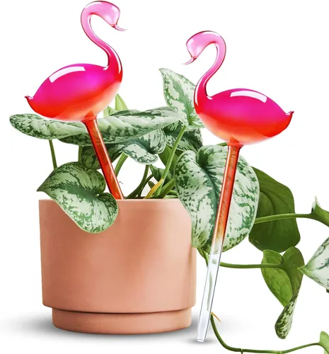 Vista 9 de NiHome Bombillas de vidrio con autorriego para plantas, paquete de 3 unidades, perlas iridiscentes, macetas para el hogar, para macetas para regar