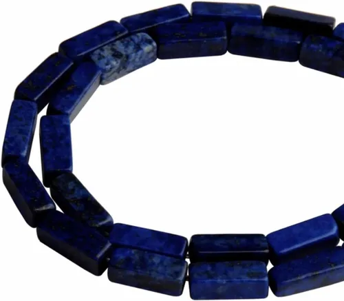 Vista 7 de Espaciador de tubo rectangular de amazonita de piedra natural de 0.157 x 0.512 in, cuentas sueltas para manualidades, pulseras, collares, joyería