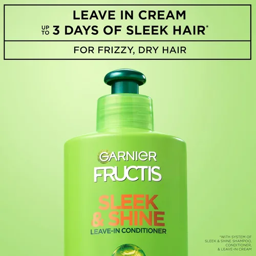 Vista 2 de Crema elegante e intensamente brillante, suave y deja acondicionado de Garnier Fructis, 10.2 Oz lq onzas.