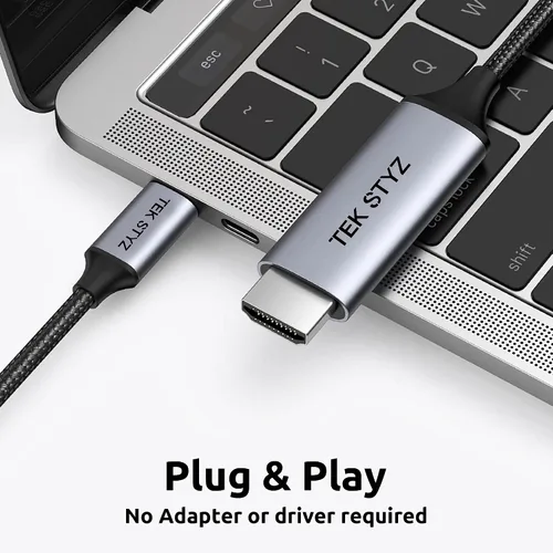 Vista 4 de Kit adaptador HDMI 8k/4k compatible con Samsung SM-A720F a digital Full 240Hz con cable de 6 pies