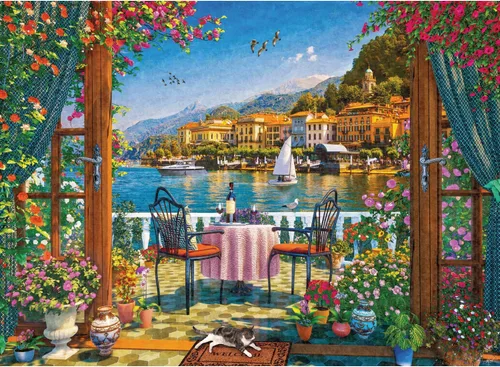Vista 4 de Anatolian Puzzle - Amalfi, Rompecabezas de 4000 piezas, #5207