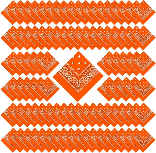 Vista 19 de 100 bandanas a granel, bandanas de cachemira para hombres y mujeres