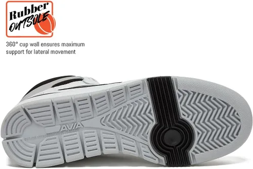 Vista 5 de Avia 821 - Tenis altos para hombre, para interiores o exteriores, zapatos de baloncesto para hombre, tallas 7 a 16, zapatos retro de caña alta