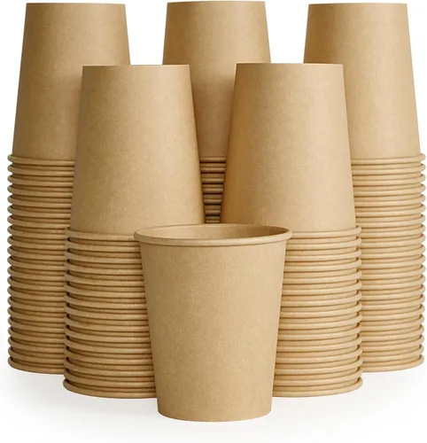 Vista 11 de LITOPAK - Paquete de 300 tazas de café desechables, vasos de papel kraft de 8 onzas 300-KRAFT-8OZ