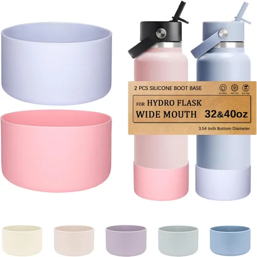 Vista 35 de HEYSKAY - Base de silicona para botella de agua Hydro Flask de boca ancha de 32 a 40 onzas