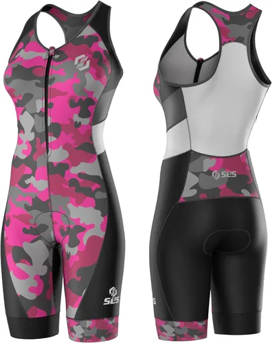 Vista 15 de SLS3 Trajes de Triatlón para Mujer - Traje de Triatlón de Una Pieza para Mujer - Traje de Triatlón Profesional para Mujer - Traje de Triatlón
