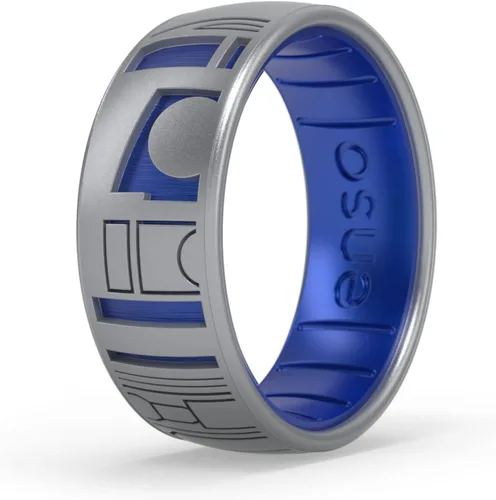 Vista 26 de Enso Rings Anillo de boda de silicona – Diseños grabados de Star Wars – Ajuste cómodo – Hecho en Estados Unidos – Ideal para uso activo