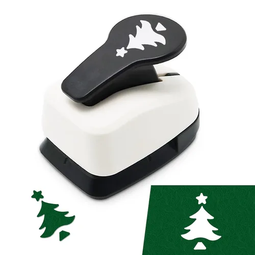 Vista 8 de Perforadora de Navidad de 1 pulgada, Perforadora de Campana para Manualidades de Papel, perforadora con forma de campana para manualidades
