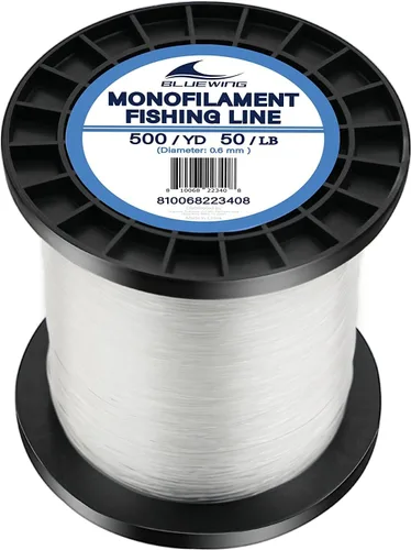 Vista 23 de BLUEWING Sedal de pesca monofilamento 6,8,10,12,15,20,25,30,40,50,60,80,100,130,250,300,400 libras, 50,100,500,1000,3000 yardas, hilo de pescar mono