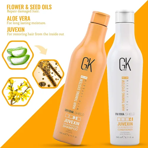 Vista 6 de Global Keratin GK HAIR Shield - Champú y acondicionador Duo (8.11 onzas líquidas) Acondicionador en espray sin enjuague